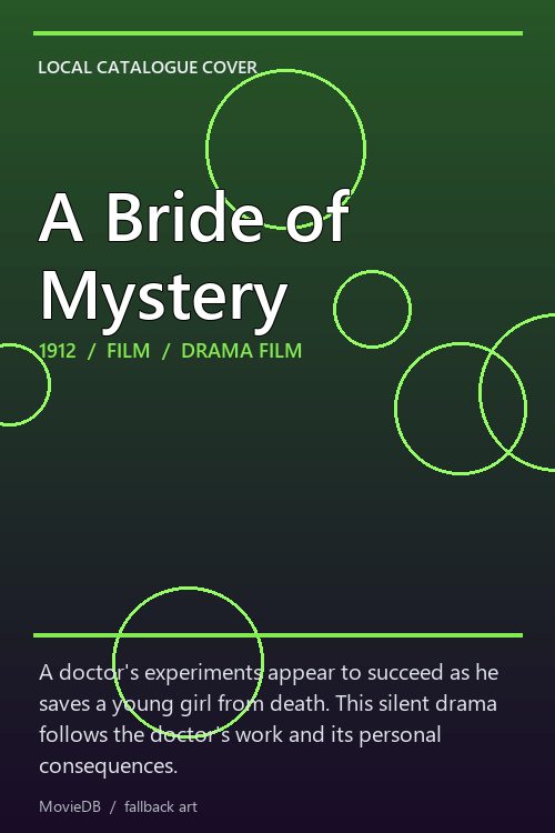 A Bride of Mystery poster