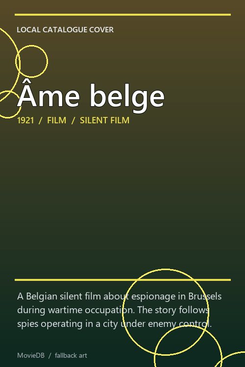 Âme belge poster