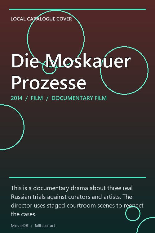 Die Moskauer Prozesse poster