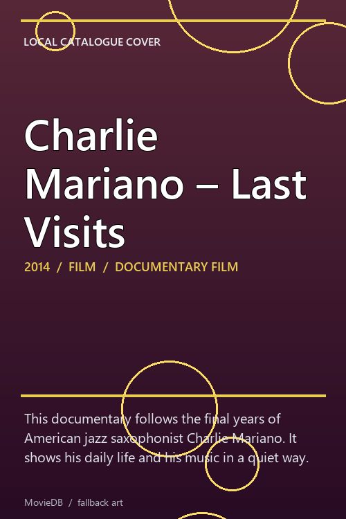 Charlie Mariano – Last Visits poster