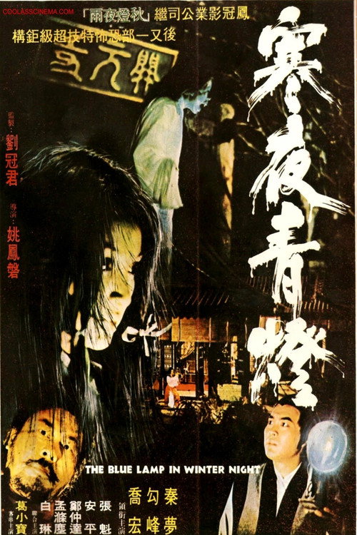 The Blue Lamp in Winter Night poster