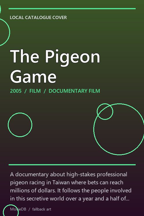 The Pigeon Game poster