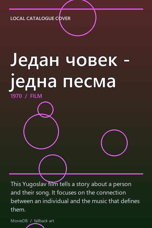 Један човек - једна песма poster