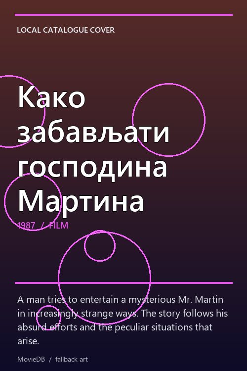 Како забављати господина Мартина poster