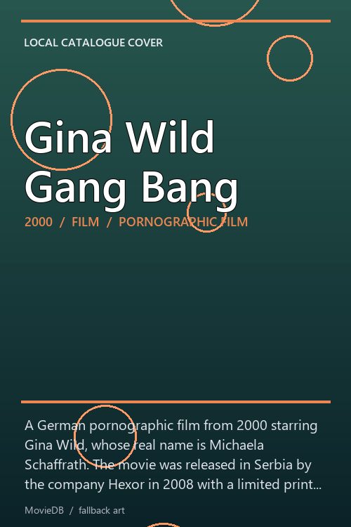 Gina Wild Gang Bang poster