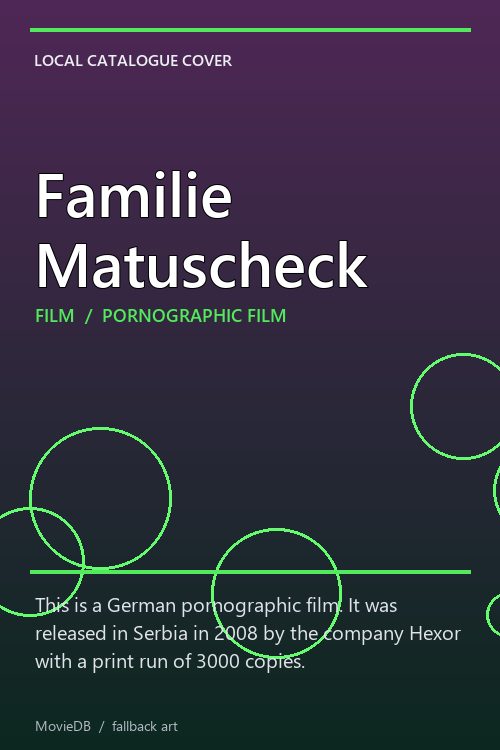 Familie Matuscheck poster