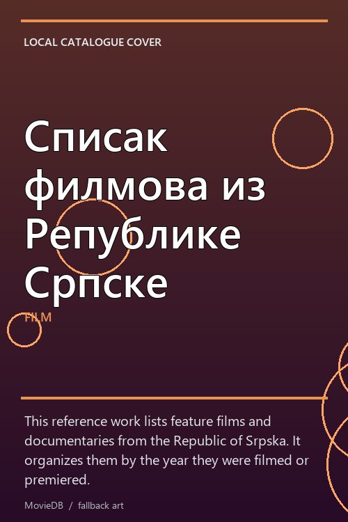 Списак филмова из Републике Српске poster