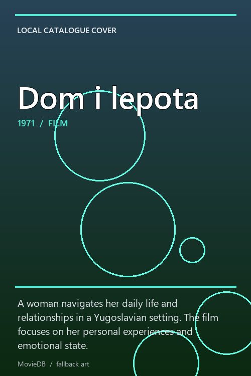Dom i lepota poster