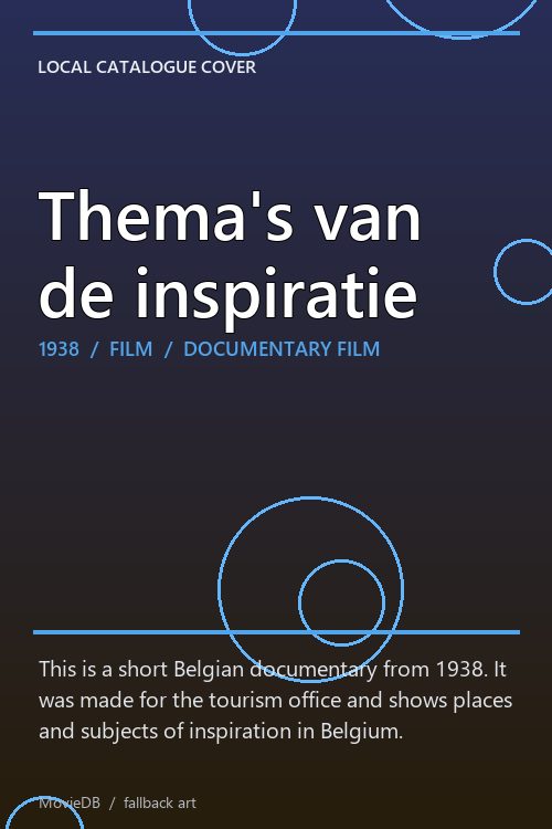 Thema's van de inspiratie poster