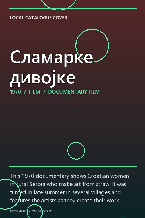 Сламарке дивојке poster