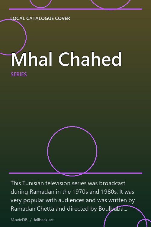Mhal Chahed poster