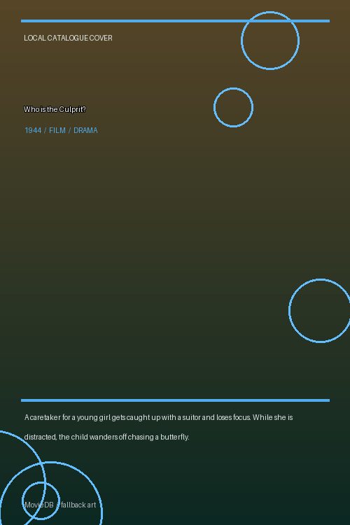 Who is the Culprit? poster