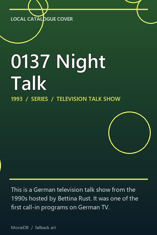 0137 Night Talk poster