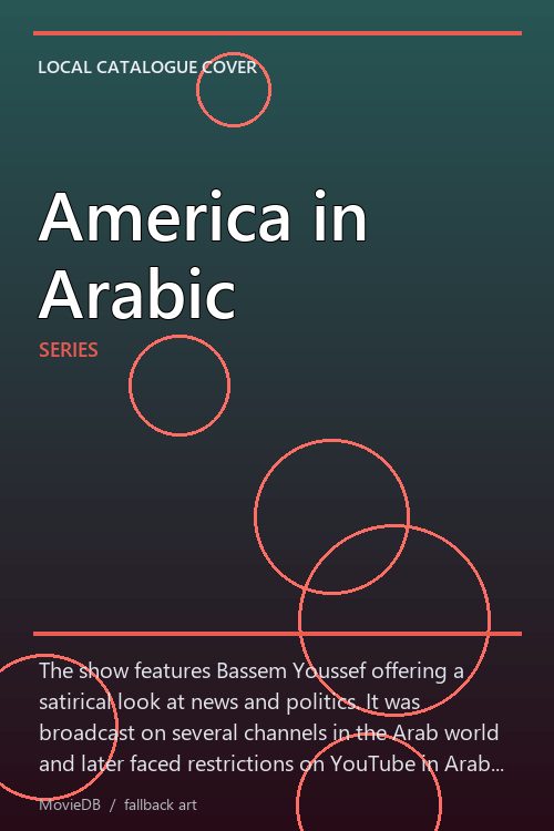 America in Arabic poster