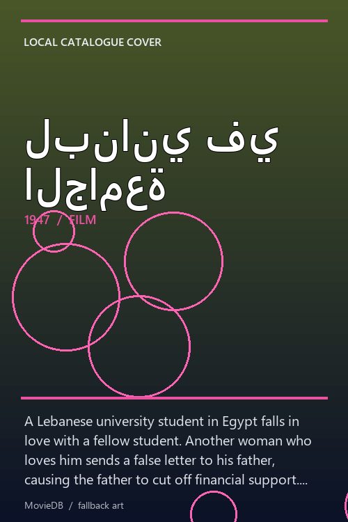 لبناني في الجامعة poster