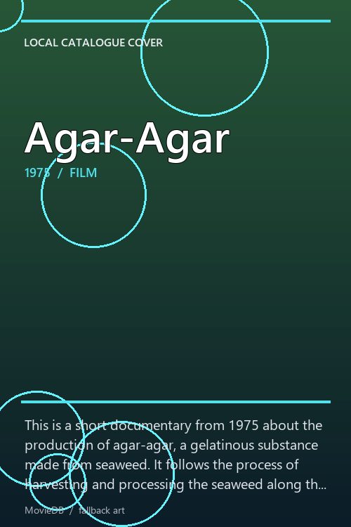 Agar-Agar poster
