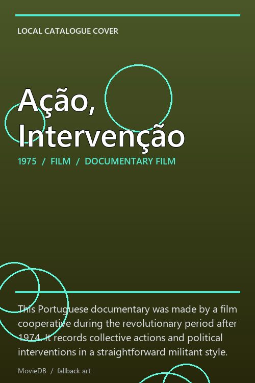 Ação, Intervenção poster