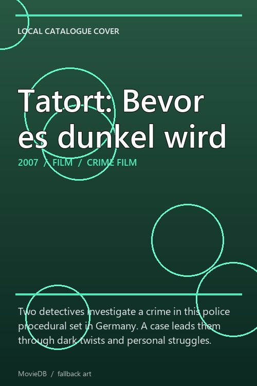Tatort: Bevor es dunkel wird poster