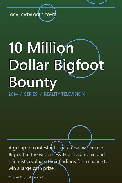 10 Million Dollar Bigfoot Bounty poster