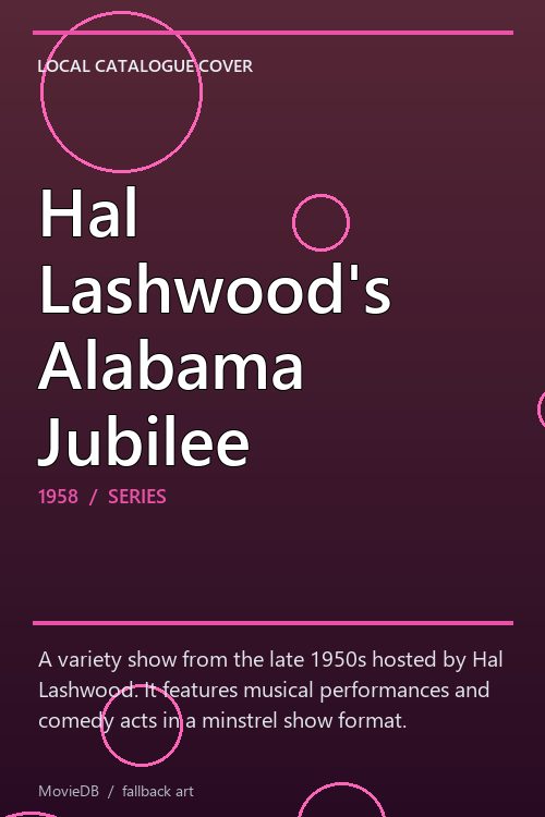 Hal Lashwood's Alabama Jubilee poster