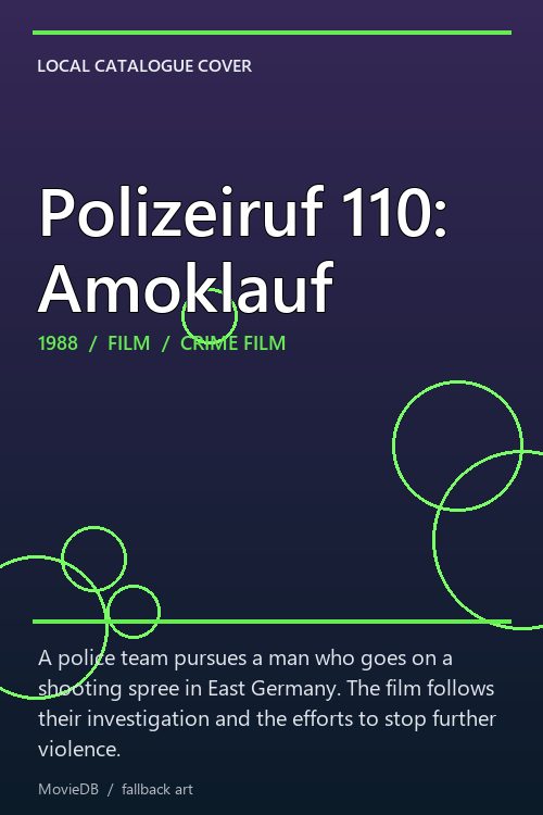Polizeiruf 110: Amoklauf poster