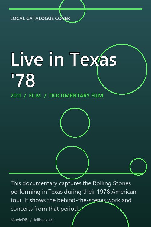 Live in Texas '78 poster