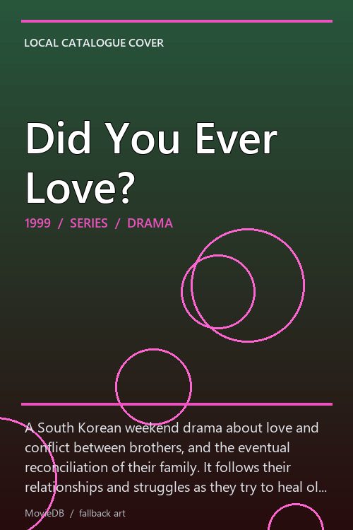 Did You Ever Love? poster