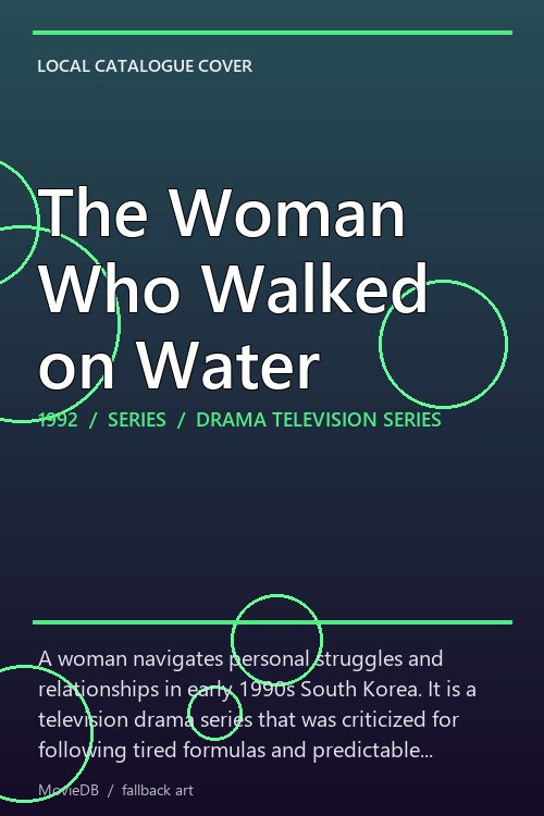 The Woman Who Walked on Water poster