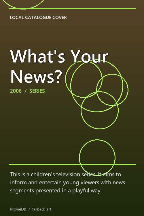 What's Your News? poster