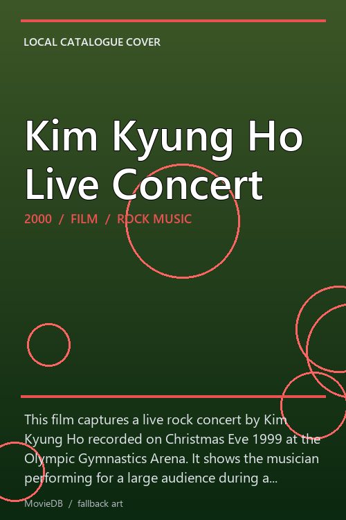 Kim Kyung Ho Live Concert poster