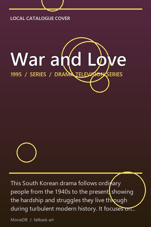 War and Love poster