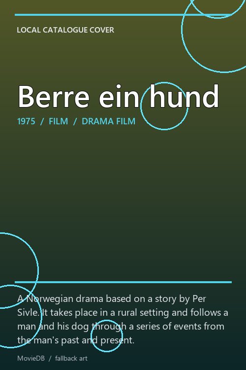 Berre ein hund poster