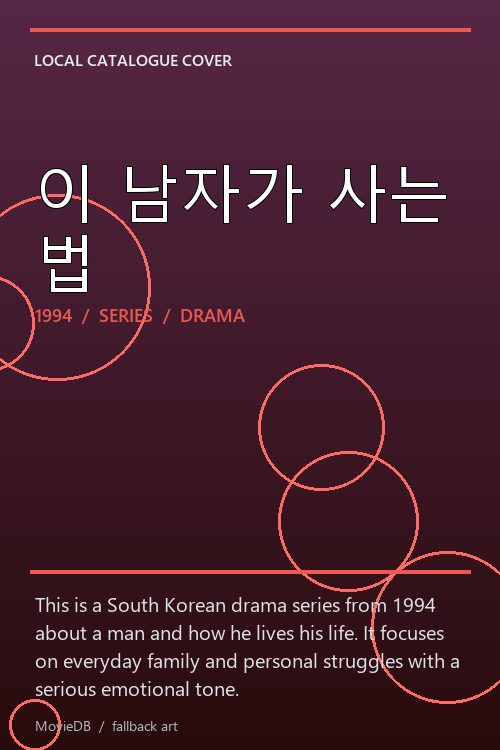 이 남자가 사는 법 poster