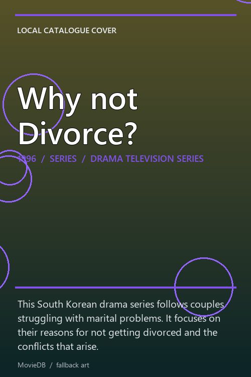 Why not Divorce? poster