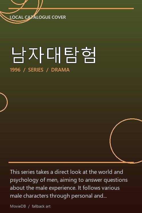 남자대탐험 poster
