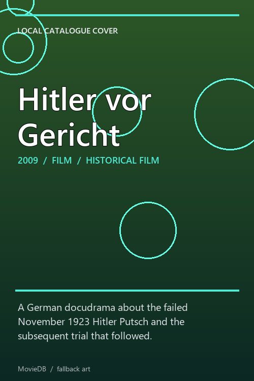Hitler vor Gericht poster