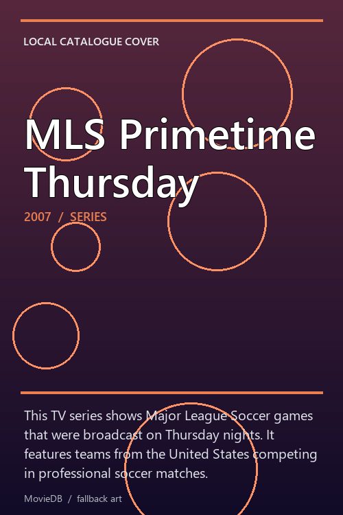MLS Primetime Thursday poster