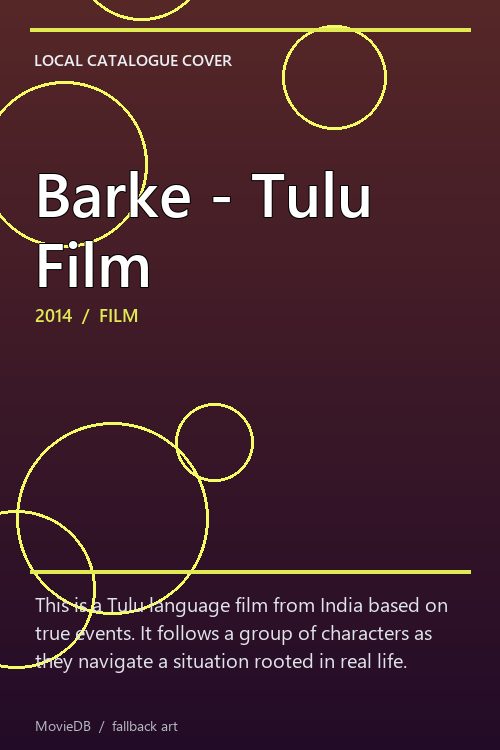 Barke - Tulu Film poster