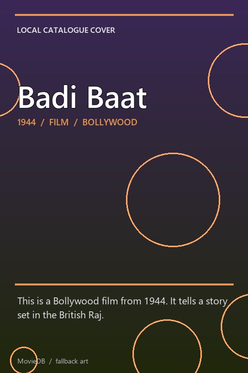 Badi Baat poster