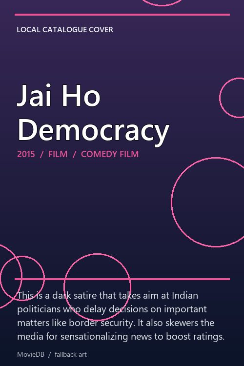 Jai Ho Democracy poster