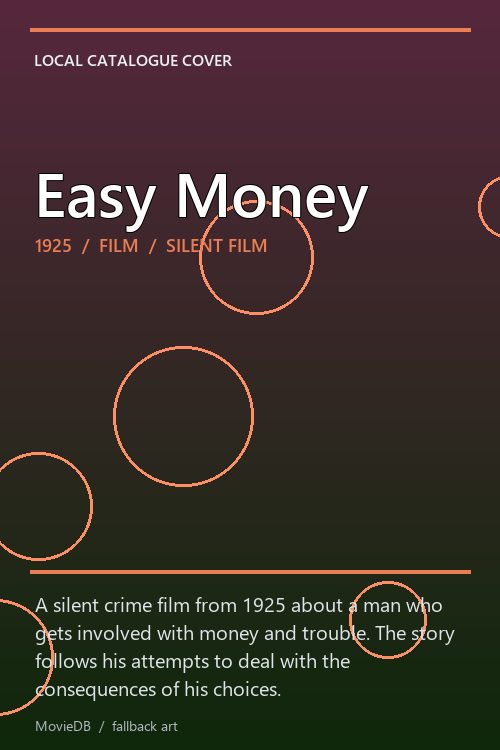 Easy Money poster
