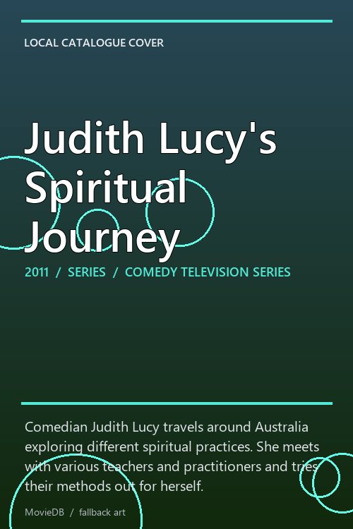 Judith Lucy's Spiritual Journey poster