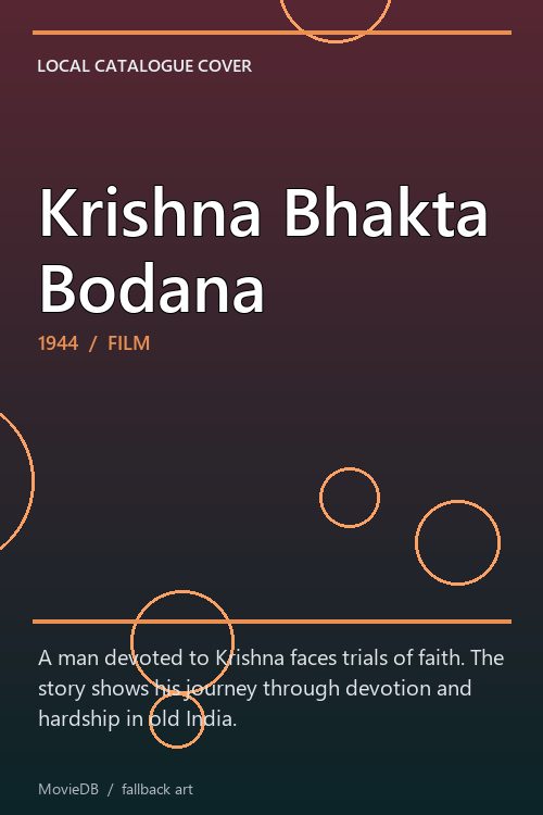 Krishna Bhakta Bodana poster