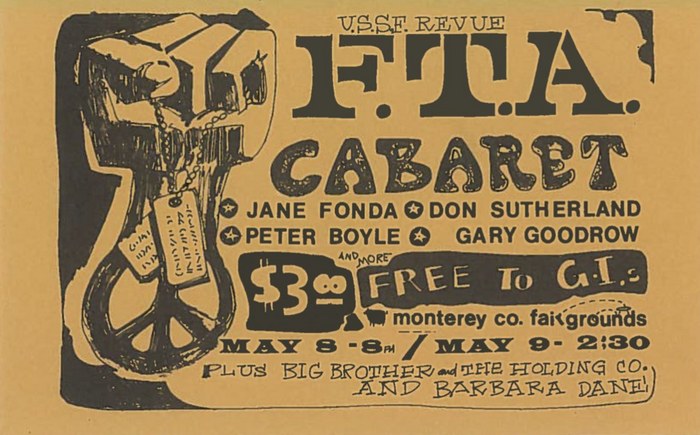 Free The Army tour poster