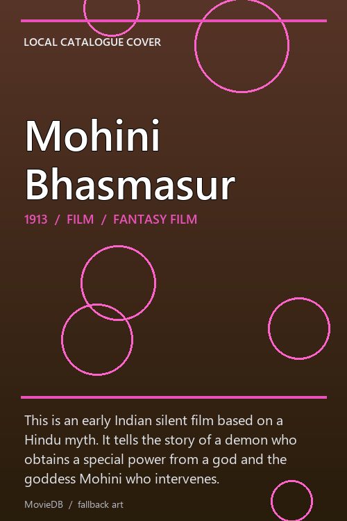 Mohini Bhasmasur poster
