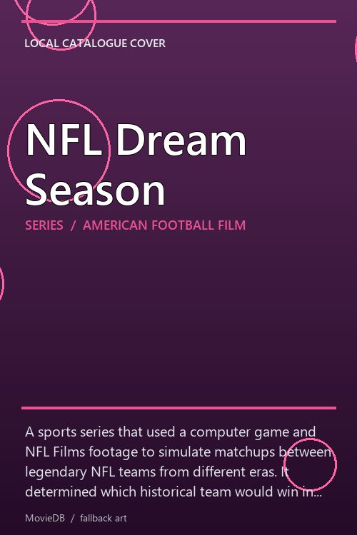 NFL Dream Season poster