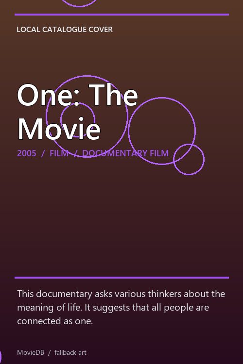 One: The Movie poster