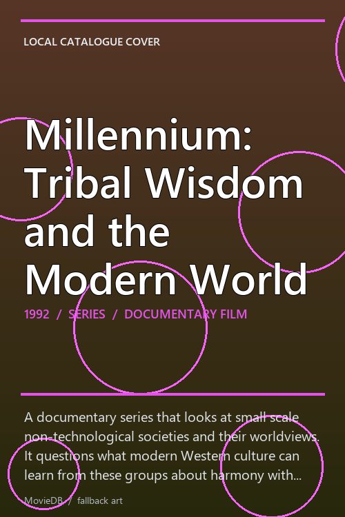 Millennium: Tribal Wisdom and the Modern World poster