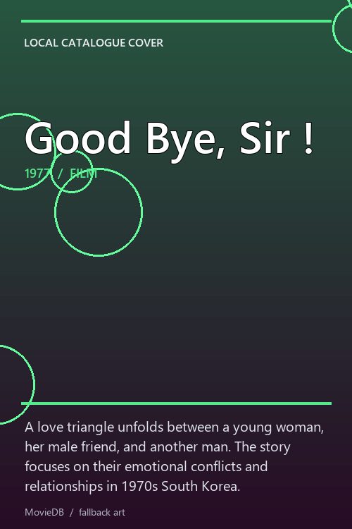 Good Bye, Sir ! poster