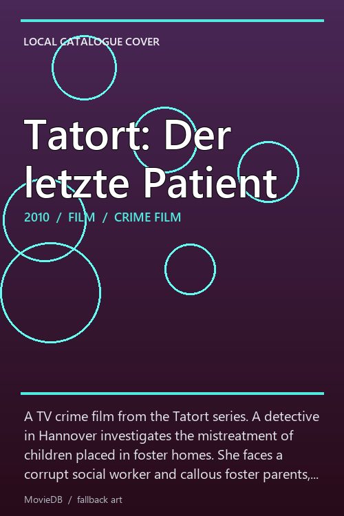 Tatort: Der letzte Patient poster
